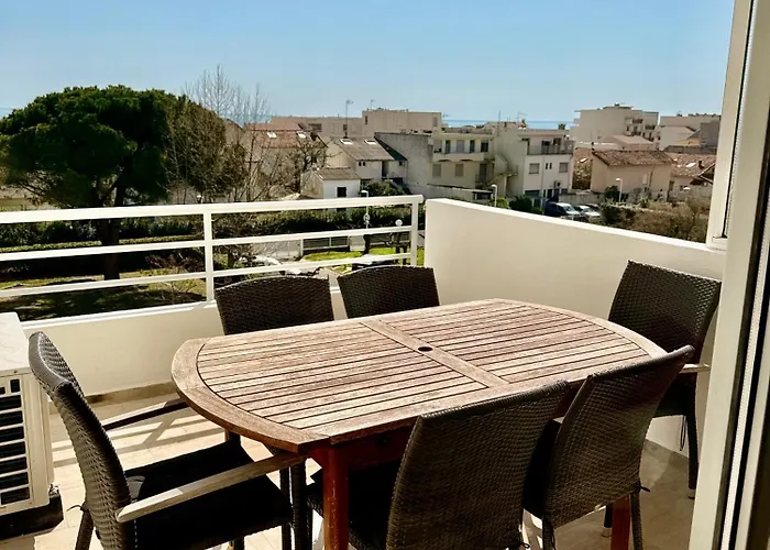 Entre & Port - T3 Carnon, Terrasse, Clim Апартаменты Могио
